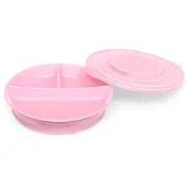 Twistshake - Divided Plate 6+m Pastel Pink