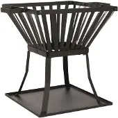 RedFire Feuerkorb Denver Schwarz Stahl 51,5x39x45 cm 85015
