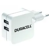 Duracell Wall Charger 2xUSB 2.4A 24W (black)