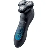 Remington XR1430, Rotationstrasierer, Schwarz, Blau, Edelstahl, Batterie/Akku, Lithium, Eingebaut