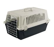 Ferplast Atlas 20 EL - Transportbox für Haustiere, grau schwarz