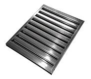 Allspares 3x Flammschutzfilter 400x500x25mm aus Edelstahl
