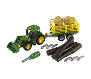 Theo Klein Traktor mit Holz- und Heuwagen