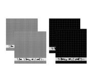 Ddddd Kombi-Set DDDDD Saar Black 2 Küchentücher + 2 Geschirrtücher-60 x 65 cm