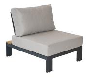 Cotoons Loungesetmodul Max&Luuk Mick Middle Module Anthracite Teak