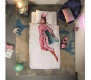 Snurk Bettwäsche SNURK Superhero Pink Perkal-200 x 220 cm