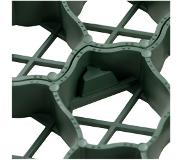 Hillvert Rasengitter - 60 x 40 x 4 cm - 4 Stück - grün