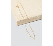 Gina tricot - Real Gold Plated Charm Drop Necklace - Halskette - Gold - One Size - Damen