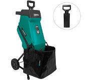 Vonroc Häcksler 2500W - Für Äste bis 45mm | Inkl. 45L Auffangsack