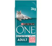 Purina One Adult Lachs & Vollkorngetreide Katzenfutter | 3 kg