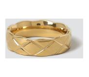 Gina tricot - Criss Cross Gold Ring - Ring - Gold - One Size - Damen