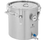 Royal Catering Maischekessel - 18 L - 0 - 150 °C - Edelstahl