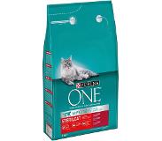 Purina One Sterilcat Rind und Weizen Katzenfutter | 3 x 3 kg