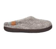 Tofvel Pantoffel Unisex Tibet Grau Wollfilz
