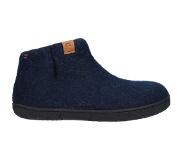 Tofvel Pantoffel Unisex Nepal Blau Wollfilz