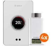Bosch EasyControl CT200 Weiß + 4x Bosch EasyControl Smart Radiator Thermostat RT10-RF Thermostat