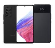 Samsung Galaxy A53 128 GB Schwarz 5G + S View Book Case Schwarz Handy