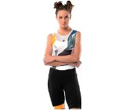 Siroko Bx Jungle Bib Shorts Weiß S Frau