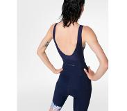 Sweaty Betty Velo Padded Bib Short - Fahrradhose - Damen Blue Floral Grid Print M