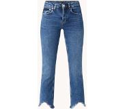 Maje Slim Fit Jeans mit mittlerer Taille, ausgefranstem Saum und mittlerer Waschung
