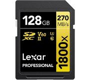 Lexar Professional SDXC Gold 128GB 1800x UHS-II V60
