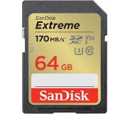SanDisk SDXC Extreme 64GB 170MB/s V30 UHS-I