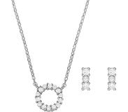 Fossil Set mit Halskette und Ohrstecker aus Sterlingsilber JFS00584SET
