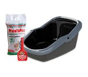Peewee EcoMinor - Katzentoilette - Starter-Paket Schwarz