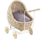 Smallstuff Geflochtener Puppenwagen