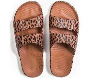 Freedom Moses Slipper Freedom Moses Fancy Leo Toffee Unisex-Schuhgröße 44 - 45