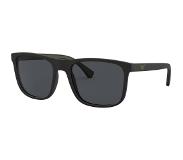 Emporio Armani EA4129 Herren-Sonnenbrille, schwarz