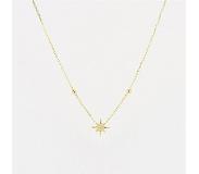 ZAG Bijoux Kette Stern gold Zirkoniensteine