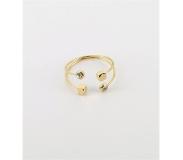 ZAG Bijoux Ring Quadrito gold/perlmutt