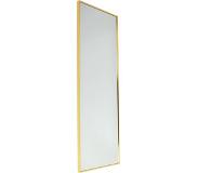 Fragix | Wandspiegel Fragix goldfarben Metall 120x40x3 cm | NADUVI