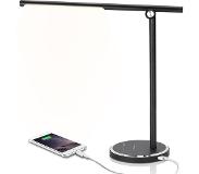 Aigostar LED Schreibtischlampe 8W dimmbar 3000k bis zu 6000K - schw. - zusammenfaltbar