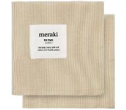 Meraki Verum Tea Towels - Off white/safari (304030312)