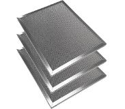 Allspares 3x Professioneller Metall-Fettfilter aus Edelstahl 400x500x20mm
