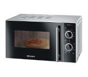 Severin MW 7771 Mikrowelle Arbeitsplatte Kombi-Mikrowelle 20 l 700 W Schwarz, Silber