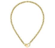 BOSS BLACK Halskette in Gelbgold-Optik mit magnetischem Herz mit Monogramm