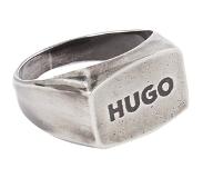 HUGO BOSS Siegelring mit Logo-Gravur und Antik-Finish