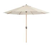 Doppler Doppler, Sonnenschirm / Kurbelschirm "Alu Wood Ultra 350" (Retoure / B-Ware), natur, 350 cm