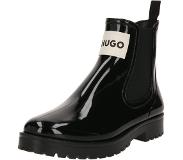 HUGO BOSS Glänzende Chelsea-Regenstiefel mit Logo-Patch