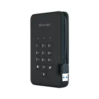 ISTORAGE diskAshur2 256-bit 128GB USB 3.2 secure encrypted solid-state drive - Black IS-DA2-256-SSD-128-B, 128 GB, 2.5", USB Typ-A, 3.2 Gen 1 (3.1 Gen 1), 362 MB/s, Schwarz