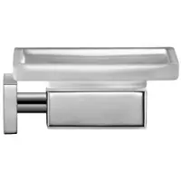 Duravit Seifenschale KARREE Glas matt chrom