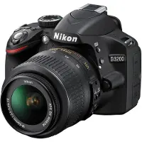 Nikon D3200 Digitale Spiegelreflexkamera mit 18-55mm VR II Objektiv Kit - Schwarz (24,2 MP) 3,0 Zoll LCD