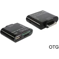 DeLOCK Mobile Connecting Kit USB+Card Reader (Samsung Tablet) black