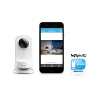 Philips Kabellose InSightHD Heimkamera M115E/12, IP-Sicherheitskamera, Drinnen, Kabellos, Auto, Tisch/Bank, Weiß