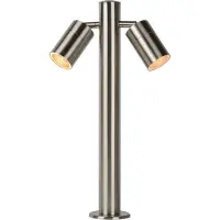 Lucide Gartenlampe Arne-Led 2-Licht Chrom