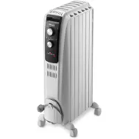 De'Longhi De’Longhi Dragon 4 TRD4 0615, Heizkörper, Flur, Weiß, Drehregler, 1500 W, 800 W