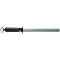 Victorinox Wetzstahl Diamant oval mittelfeine Körnung, schwarzer Plastikgriff, 23 cm